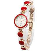 Gorgeous Alloy Round Glass Quartz Women's Watch(More Colors)