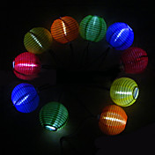 Solar Powered Chinese Lantern Style Colorful Light LED Lamp