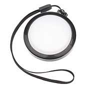 MENNON 46mm Camera White Balance Lens Cap Cover with Hand Strap (Black & White)