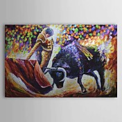 Hand Painted Oliemaleri Animal Bullfight 1303-AN0062