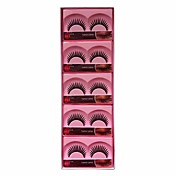 10 Pair Black Machine Made False Eyelashes YBK057