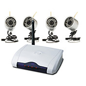 Speed ​​USB DVR mit vier 2.4G Wireless Camera (Motion Detection)