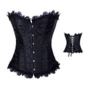Gorgeous Satin Gothic Lolita Boned Corset With Lace