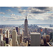 Printed Art Landscape NYC The Empire by Nina Papiorek