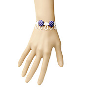 La main blanche et pourpre Lace Country Lolita Bracelet
