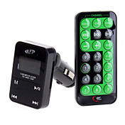 4-in-1 Universal Car Memoria Reproductor MP3 Transmisor FM con control remoto (la ayuda SD / MMC)