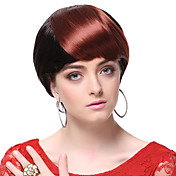High Quality Synthetic Brown Straight Hair Bangs