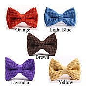 Moda Uomo colore della caramella di Knit Bow-tie