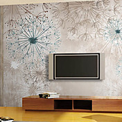 Abstract Paardebloem Natuur Mural
