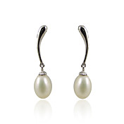 Wunderschöne 925 Sterling Silver Pearl Drop Earrings