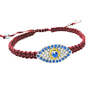 Women's Diamond Eye Red Rope Bracelet
