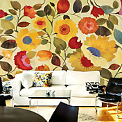 Bunte Blumen Botanical Mural