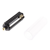 18650 Battery Plastic Tube + 3xAAA Battery Case for Flashlight