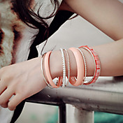 Women's Bohemia Look Sweet Little Square Shell Layered Bracelet