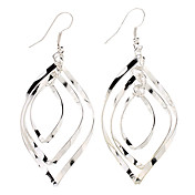 Fashionable Multilayer Button-shaped Sterling Silver Earring