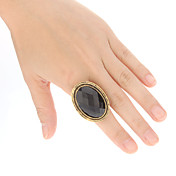 Retro oval form Alloy Resin Piggdekk Ring