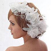 Beautiful Silk Screen And Beads Wedding/Bride Headdress Flower