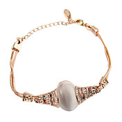 Unique 18K Gold plated with Opal Women's Fashion Bracelets