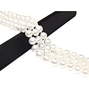 3 Rows Gorgeous White Fresh Whater Pearl Wonen's Bracelets