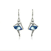 Charming Unregelmäßige Alloy Crystal Drop Earrings (mehr Farben)