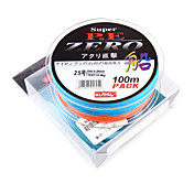 Super PE Braided Line 4 Carriers 100m Colorful Fishing Line