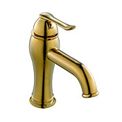 Antique Style Ti-PVD Fine centerset ottone rubinetto del bagno lavandino