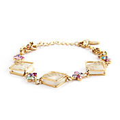 Noble 18K Gold plated with Rhinestone Women's Fashion Bracelets