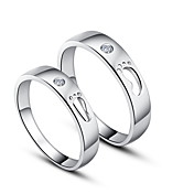 Gorgeous 925 Sterling Silver Cubic Zirconia Couples Rings