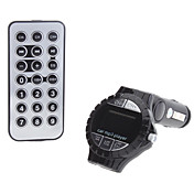 12V Wireless ajustable Car memoria Reproductor de MP3 FM Modulator con mando a distancia (Apoyo TF / USB)