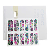 3PCS 2D Full Cover Finger Nail Sticker Mixed Style NO.6