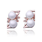 Unique Rose Gold/Platinum Plated Irregular Pearl Earrings(More Colors)
