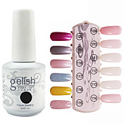 Lentejuelas 1PCS UV Gel Color Nail Polish No.109-120 Soak-off (colores surtidos, 15 ml)