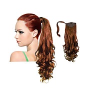 Top Grade Quality Synthetic Brown Curly Long Ponytails