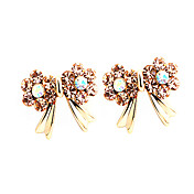 Charming Alloy Unregelmäßige Kristall Ohrstecker (mehr Farben)