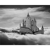Printed Art Landscape Castle In The Clouds, Segovia, Spain '11 by Monte Nagler