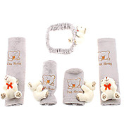 Lovely Little Dolls Patrón Oso Automobile Cubierta Pads Set (5 piezas)