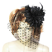 Beautiful Feather/Flannelette/Tulle With Lace Women's Wedding Fascinators