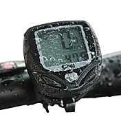 SUNDING Engenharia de plástico à prova d'água sem fio 15 Funções Ciclismo Computador 548C2 (Preto)