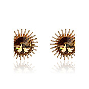 Antique Alloy Kristall Gold Ohrringe