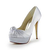 Gorgeous Satin Stiletto Heel Pumps With Ruched Wedding Shoes (More Colors)