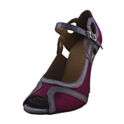 Customized Women's Satin Ankle Strap Latin / Ballroom Dance Shoes