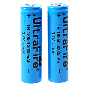 Ultrafire TR 18.650 3.7V 3000mAh Li-ion ricaricabile (2 pezzi)