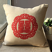 Chinese Character Print Pattern fronha decorativa