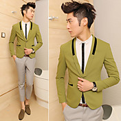 Slit homens Single-fivela roupa longa da luva
