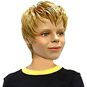Capless Top Grade Quality Synthetic Short Straight Blonde Children's Wigs