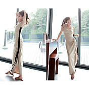 Kvinder Plisseret Maxi Tank Dress