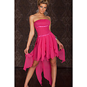 Vrouwen Fuchsia Fashion Lange Jurk (Bust :86-102cm, taille :58-79cm, Heup :90-104cm)