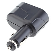 Two-Way Car Cigarette Lighter Socket Splitter Twin Socket for iphone, Cellphones and Others (DC12V)