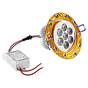Dimmable 5W 450LM 6000-6500K Natural White Light Golden Shell LED Ceiling Bulb (220V)