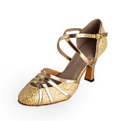 Customized Women's Sparkling Glitter Ankle Strap  Latin / Ballroom Dance Shoes